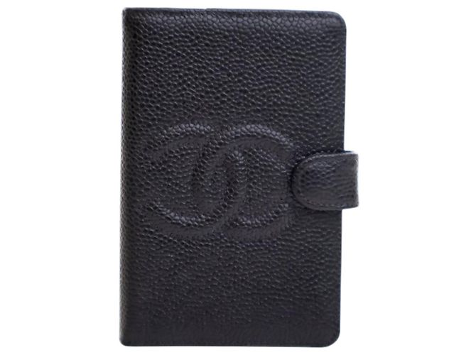 Agenda Notebook Chanel CC Caviar Nero