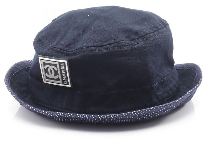 Timeless Cappello in cotone della linea Sport di Chanel Blu