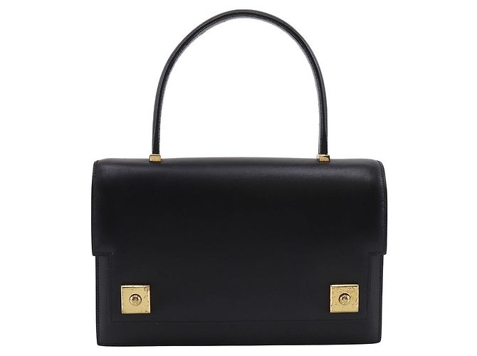 Hermès Hermes Piano 25 Box Calf Handbag Black