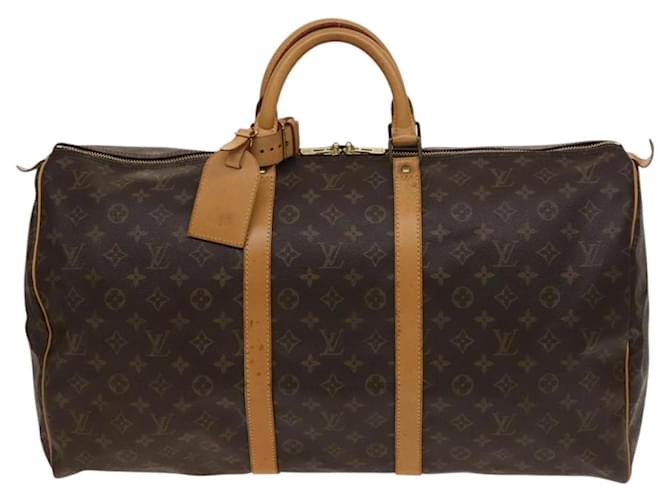 Louis Vuitton Keepall Bag Monogram Canvas 55 Brown Cloth  ref.2539708