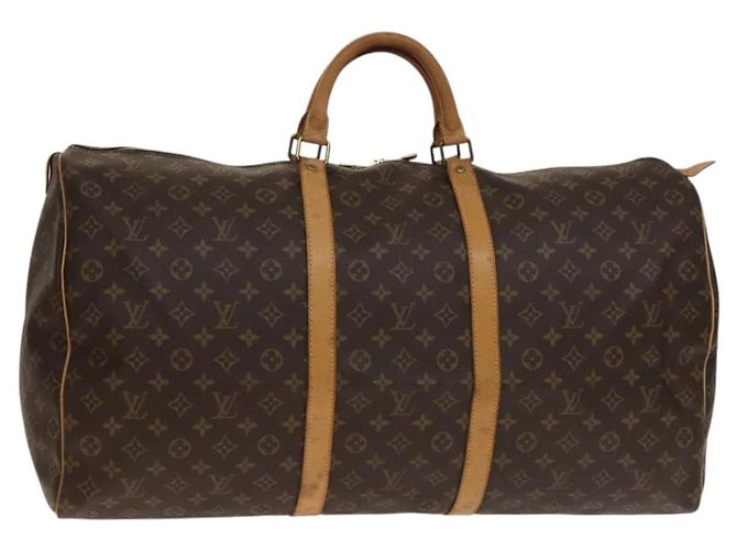 Bolsa Keepall Louis Vuitton em canvas Monogram 60 Marrom
