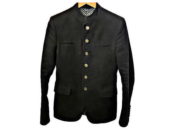 Blazer Gucci Blu Navy Monogramma GG Cotone