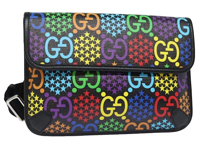 Gucci Sac bandoulière psychédélique Canvas Leather Multiple colors Plastic  ref.2539890