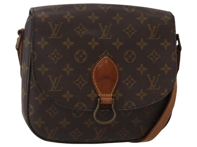 LOUIS VUITTON Monogram Saint Cloud GM Schultertasche M51242 LV Auth hk3026 Monogramm
