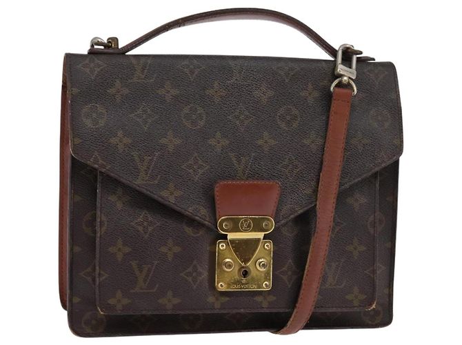 LOUIS VUITTON Sac à main Monceau 28 M51185 Auth LV 143458 Monogramme