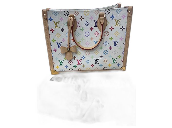 Onthego Louis Vuitton ON-THE-GO MURAKAMI M13079 Blanc