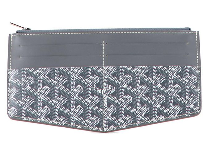Goyard Insert Louise Visitenkartenetui aus grauem Leder