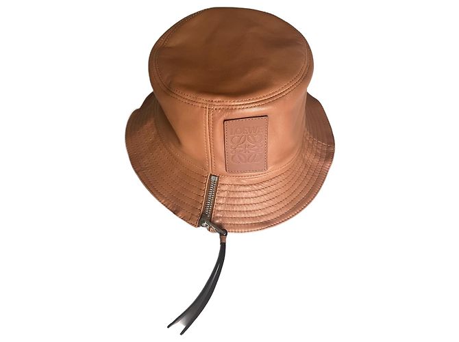 Loewe Leather Hat Camel
