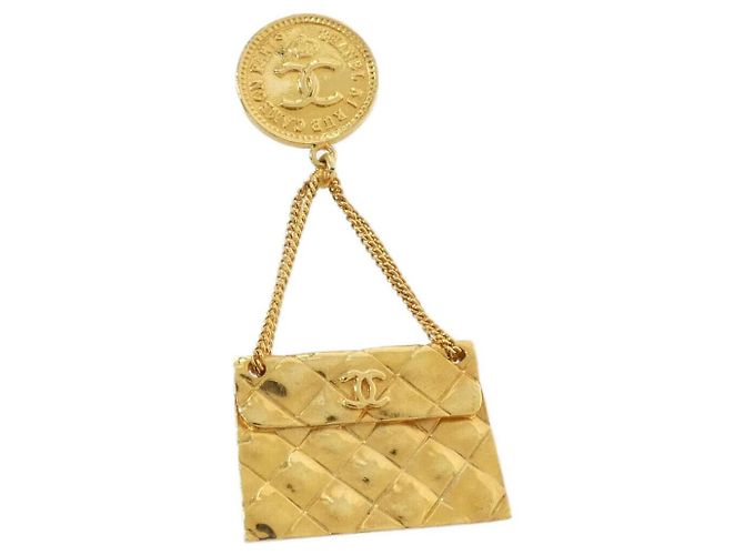 Broche Vintage de Chanel Dorado