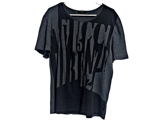 Camiseta Gucci Firenze Gris de Algodón