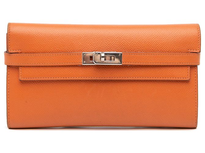 Cartera Longa Kelly Epsom Naranja Hermès