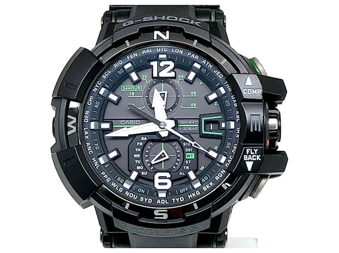 Autre Marque Casio G-SHOCK Gravitymaster GW-A1100-1A3 Black Green  ref.2541594