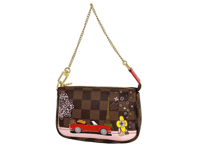 Mini Pochette Accessoires Damier Vivienne da Louis Vuitton Multicor Damier ebene  ref.2541598