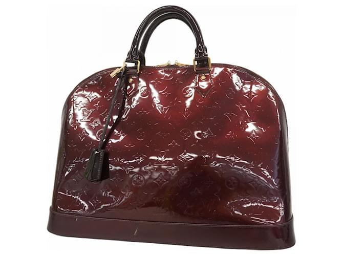Louis Vuitton Vernis Alma GM Handbag Dark red  ref.2541707
