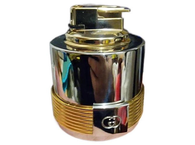 Gucci N.alla Table Lighter Silver Silvery