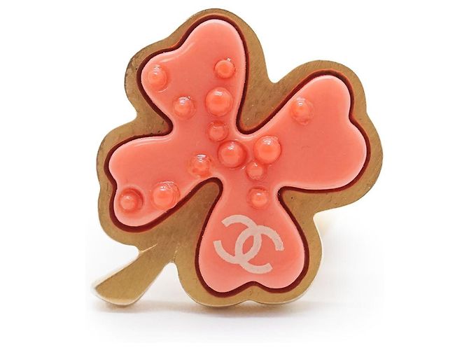 Chanel Anillo de Trébol de Cuatro Hojas GP Rosa