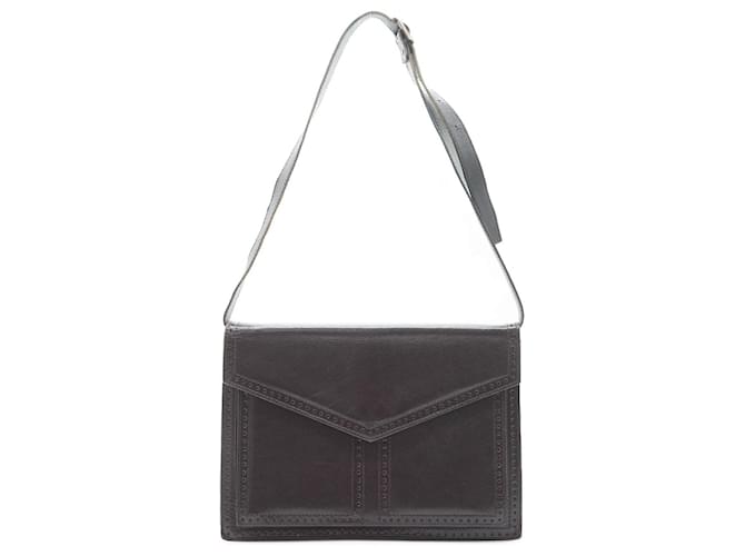 Yves Saint Laurent Sac à épaule vintage avec découpes Noir 
