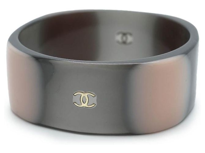 Chanel Bracciale Bangle Bicolore Logo CC Nero 