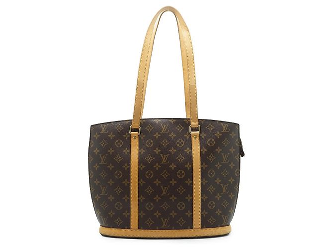 Louis Vuitton Monogram Babylone Bolso de mano marrón cuero Castaño