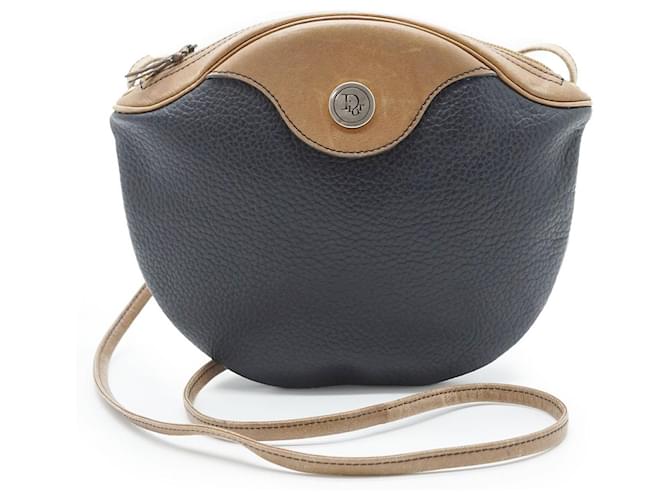 Dior Vintage Crossbody Bag Black Leather  ref.2542267