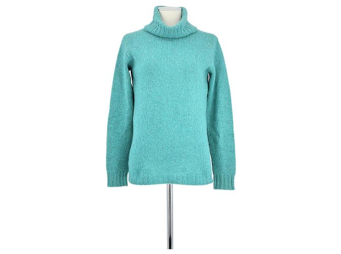 Franck Namani Türkiser Kaschmirpullover