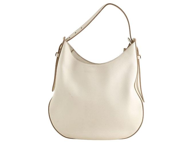 Tod's Sac à main Obeo en cuir écru