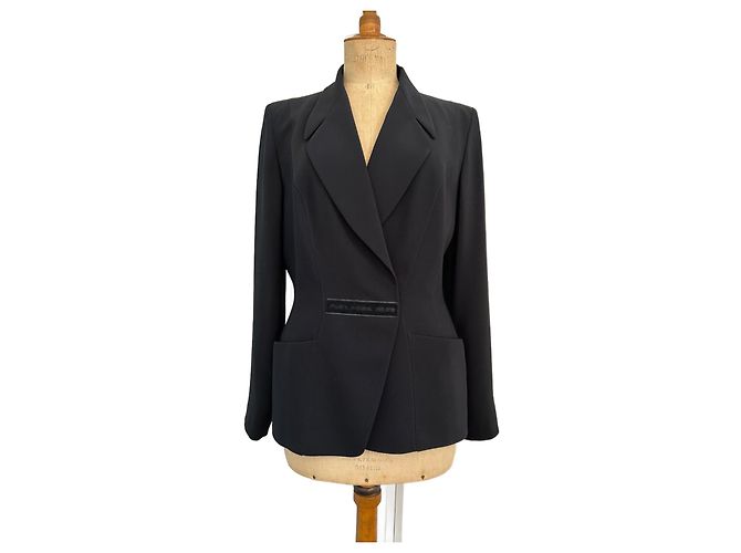 Thierry Mugler Smoking Jacke Schwarz