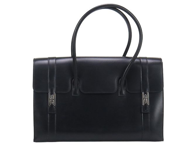 HERMÈS Bolsa Drag 37 Hermès Preto