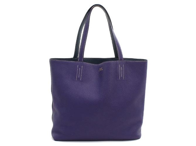 Hermès Double Sens 36 Tote Bag Blau
