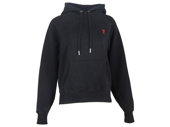 Hoodie Ami De Coeur en coton noir de AMI Paris