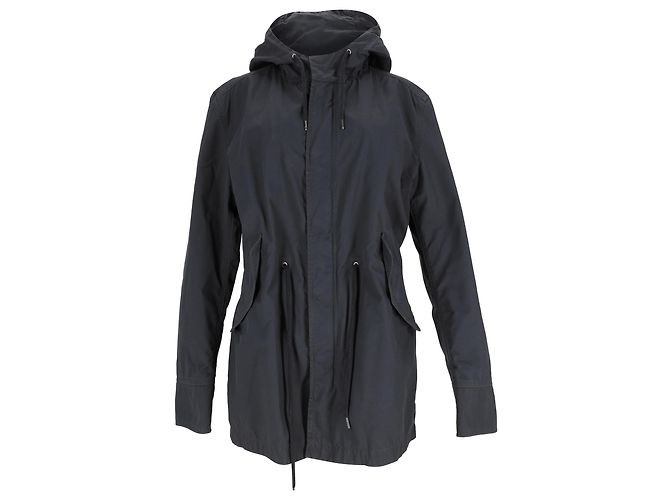 Parka con capucha Boss de Hugo Boss en algodón negro