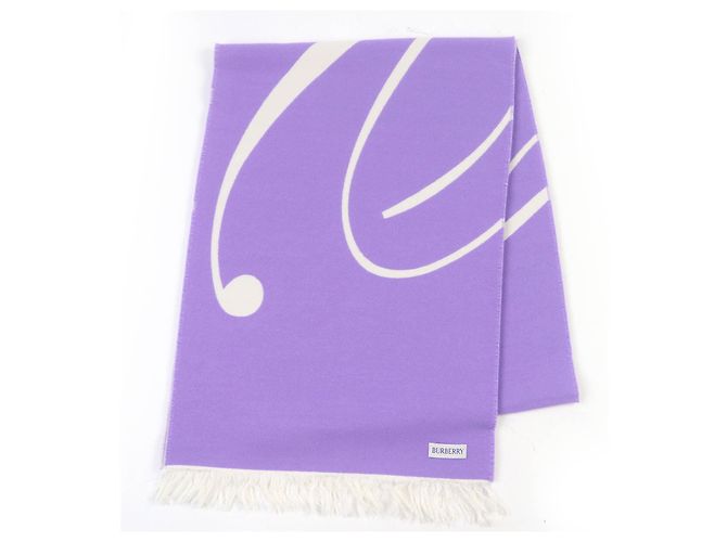 Cachecol de lã Burberry Roxo