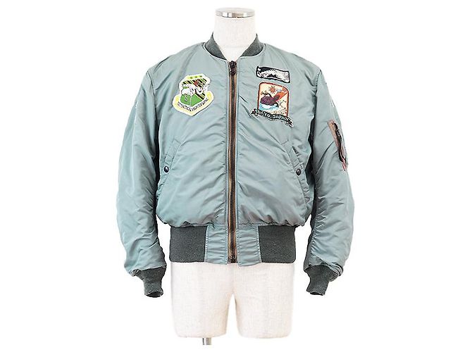 Issey Miyake MA-1 Flight Jacket Grün