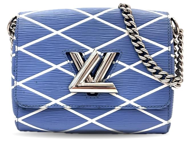 Louis Vuitton Twist PM Shoulder Bag Blue Light blue Leather  ref.2544383