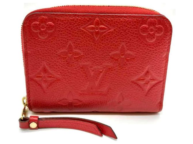 Louis Vuitton Zippy Coin Purse Red