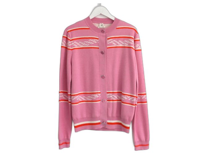 Hemd aus Seide und Kaschmir Chaine d'Ancre Canoe von Hermès Pink