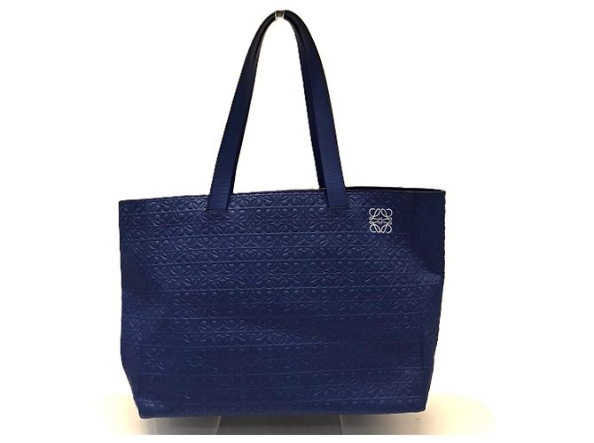 Loewe Blauer Leder Shopper Tote