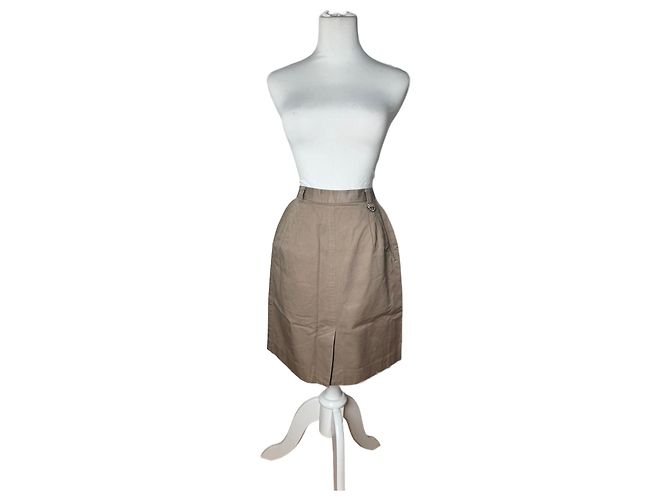 Vintage Dior Wool Golf Skirt Brown M