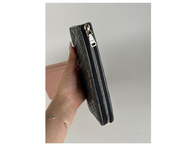 Autre Marque Vintage Miu Miu Leather wallet Black