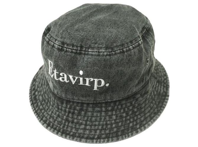 Autre Marque Sombrero de cubo de denim Etavirp Negro