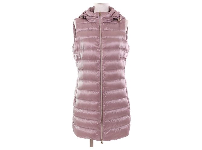 Autre Marque Colete de nylon acolchoado Herno Roxo