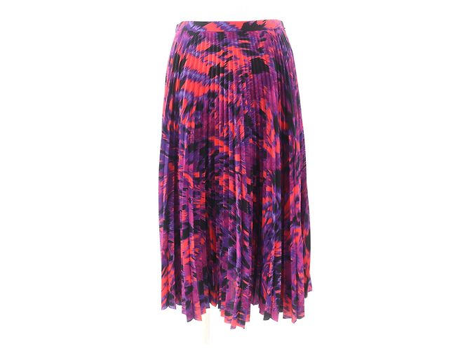 Falda plisada Balenciaga de poliéster Multicolor