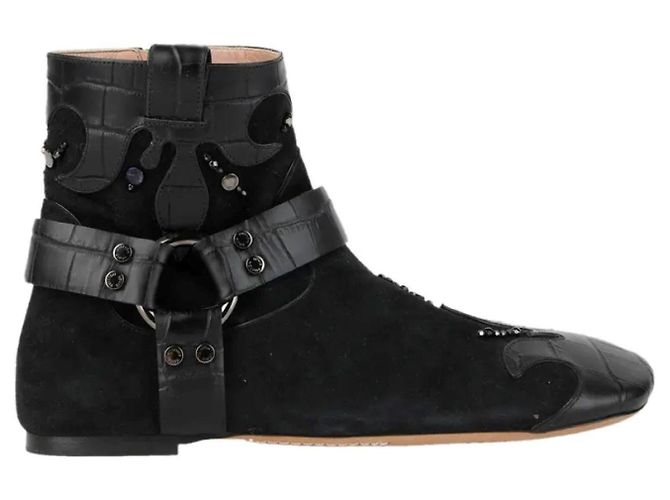 Bottines Louis Vuitton en cuir noir