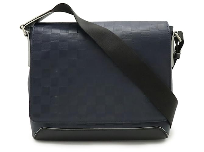 Louis Vuitton Damier Infini District PM Shoulder Bag Navy blue Cloth  ref.2545555