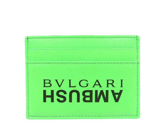Bulgari Lederkartenetui Bvlgari Ambush Collaboration Grün