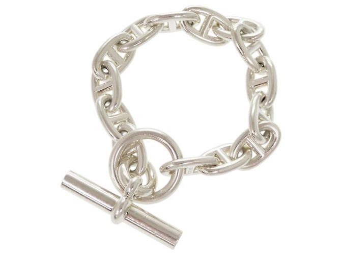 Hermès Bracciale Charm Chaine d'Ancre MM Hermes Argento
