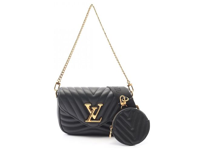 Bolso de Hombro Louis Vuitton Multi Pochette New Wave Noir Negro