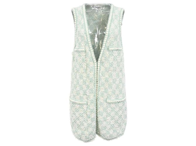 Chaleco Chanel de algodón verde 