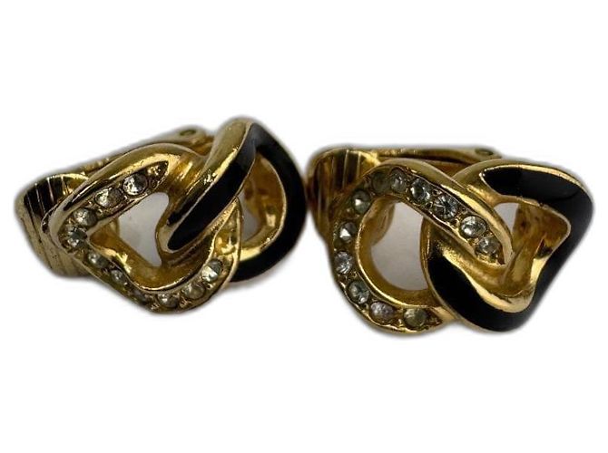 Boucles d'oreilles clips Christian Dior Doré