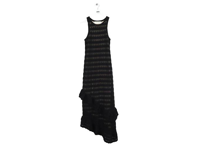 Autre Marque Vestido de algodón negro